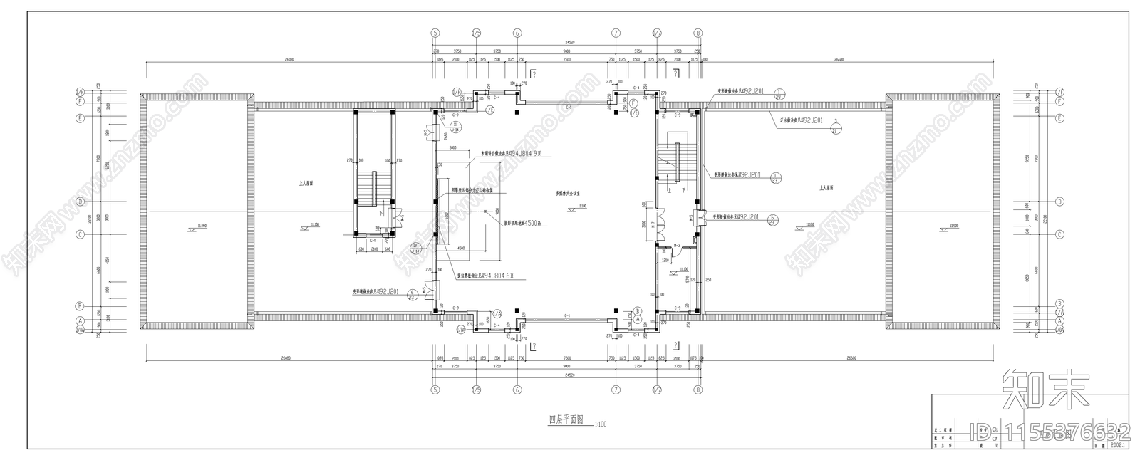 小学教学楼建筑cad施工图下载【ID:1155376632】