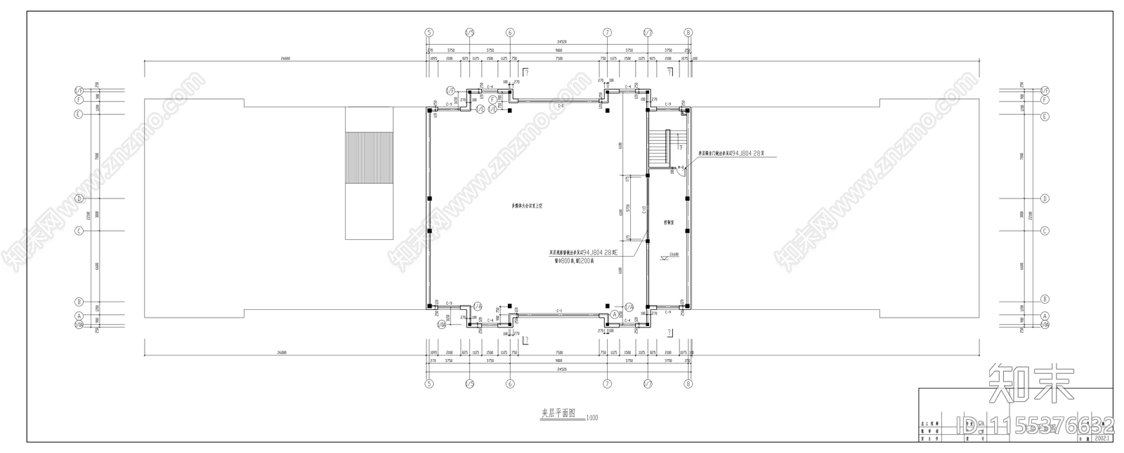 小学教学楼建筑cad施工图下载【ID:1155376632】