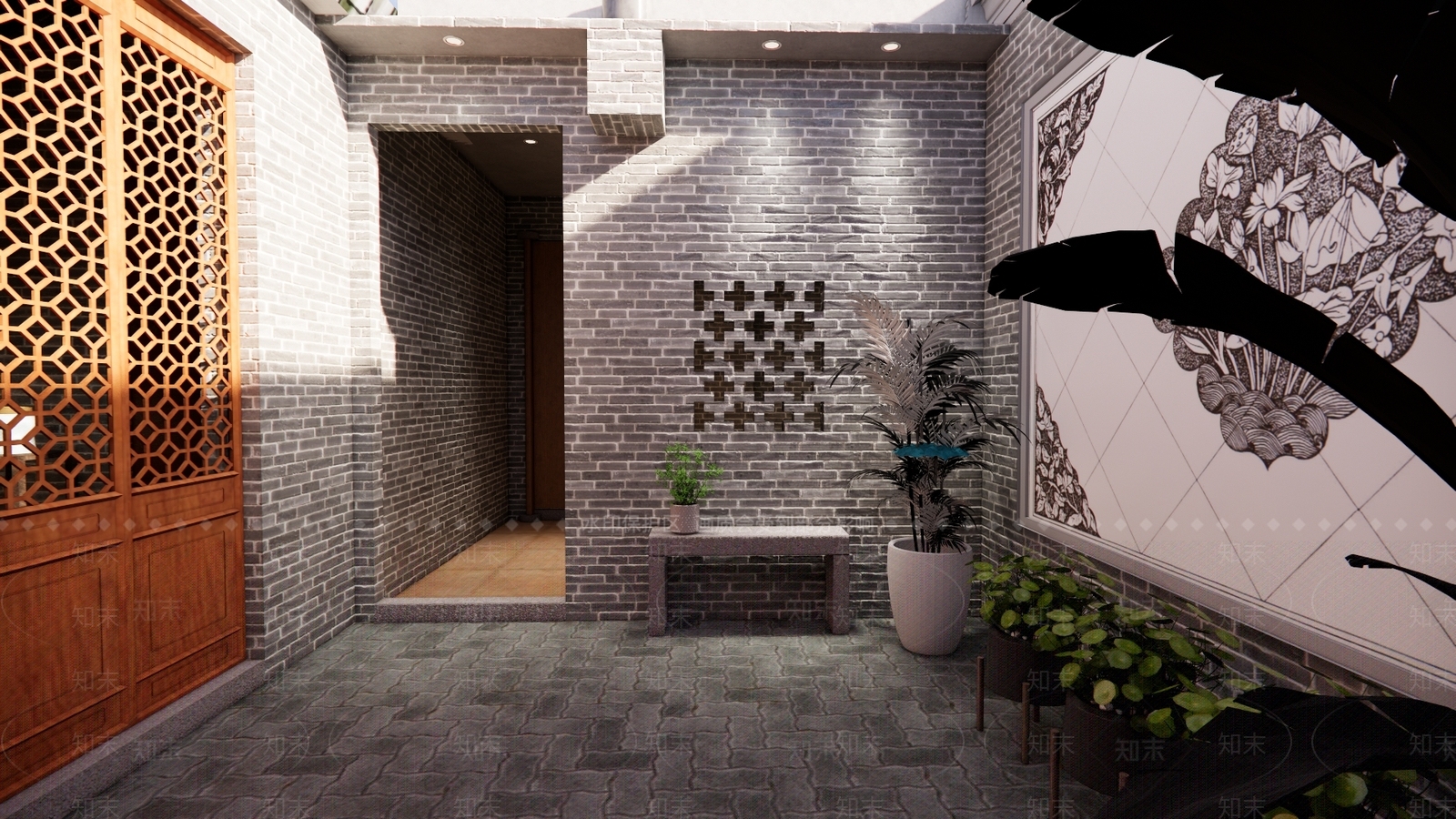 中式佛堂SU模型下载【ID:1155381929】