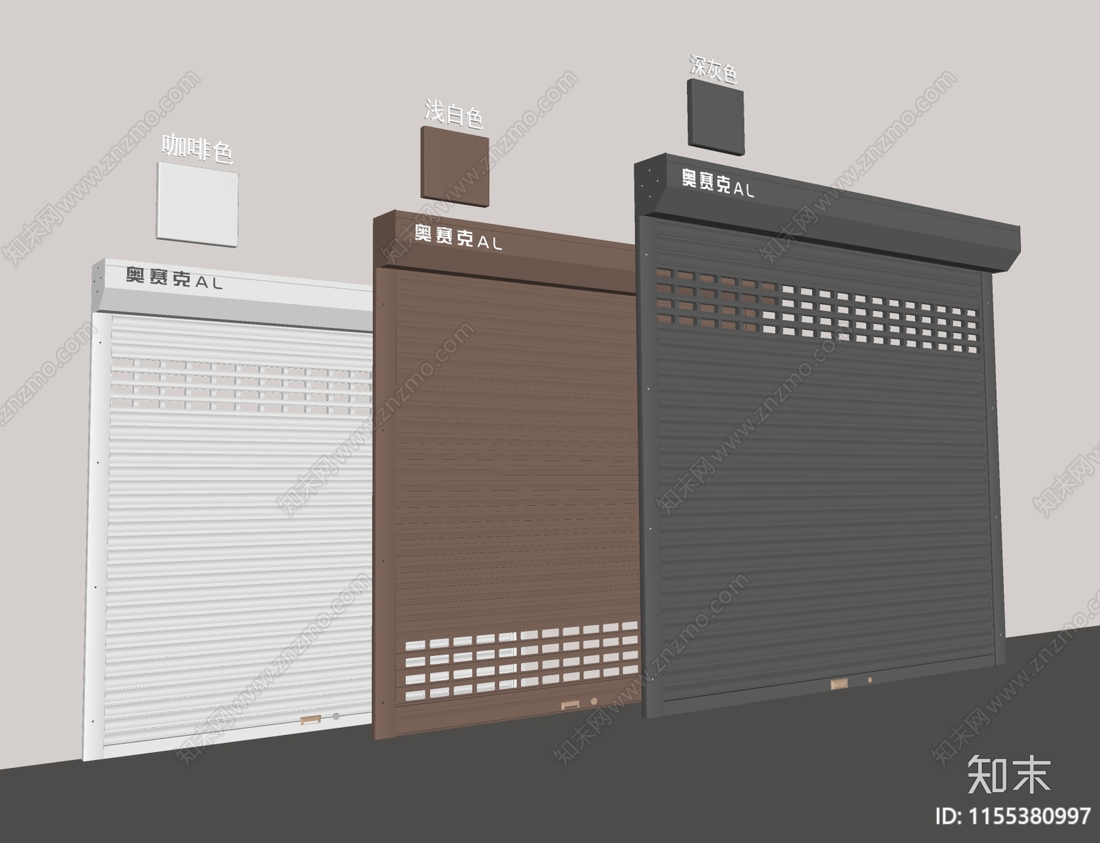 现代卷帘门SU模型下载【ID:1155380997】