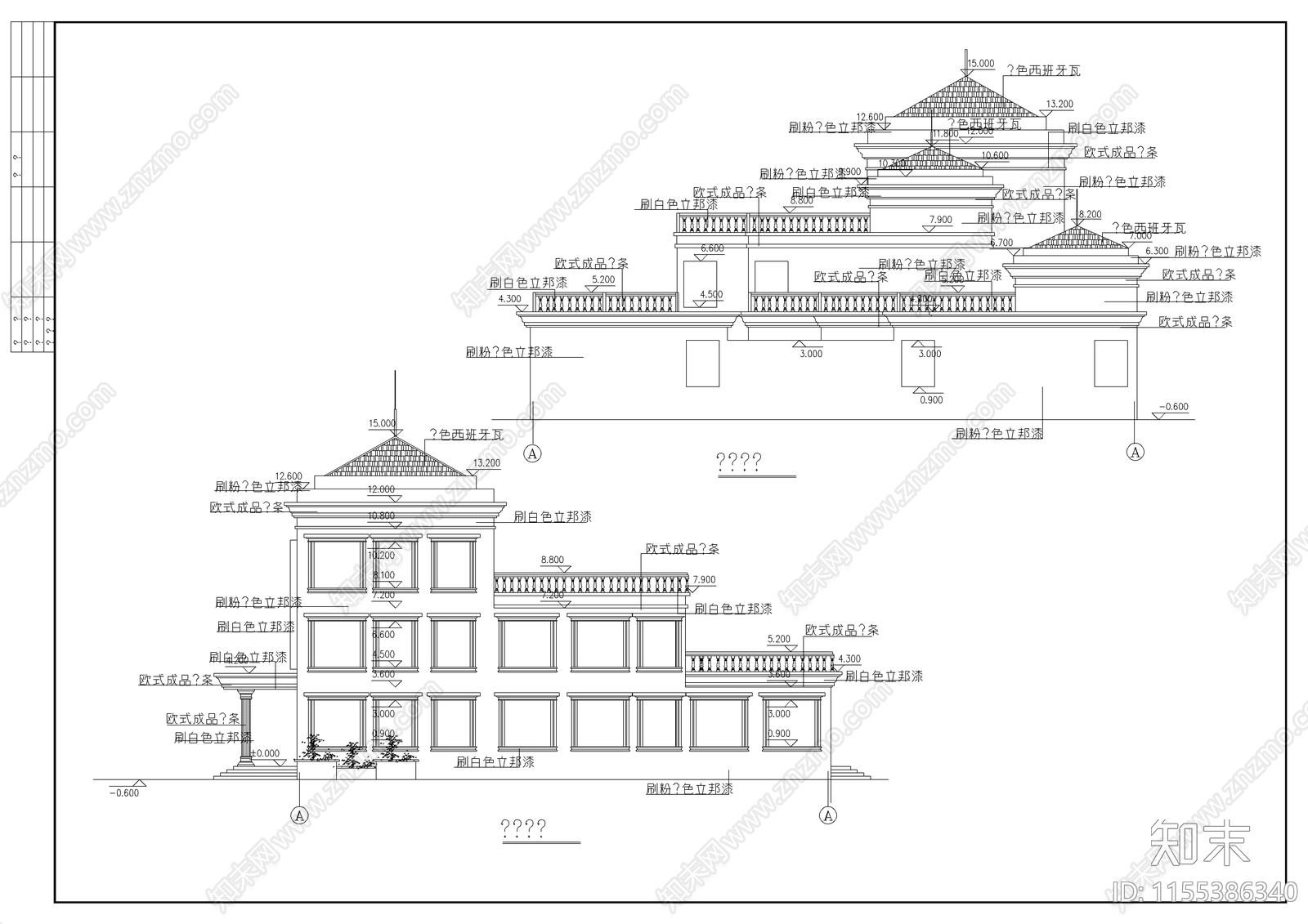 新村幼儿园建筑cad施工图下载【ID:1155386340】