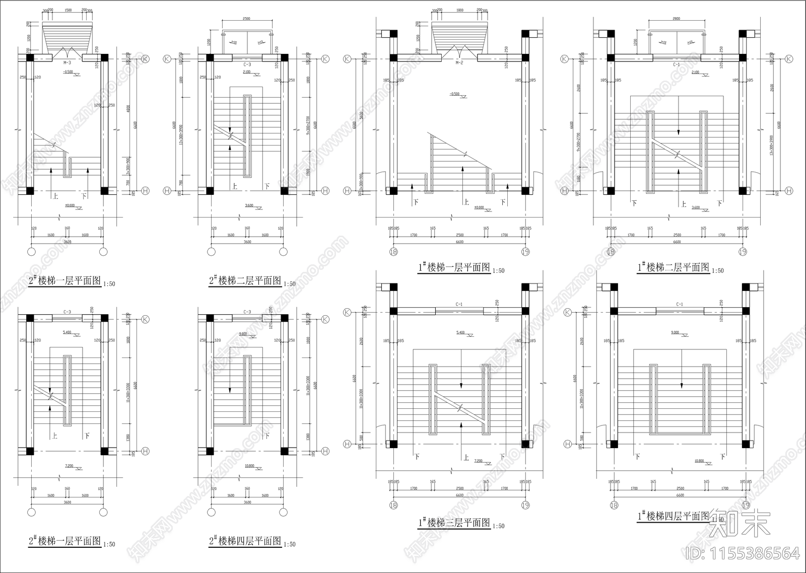 学校教学楼建筑cad施工图下载【ID:1155386564】