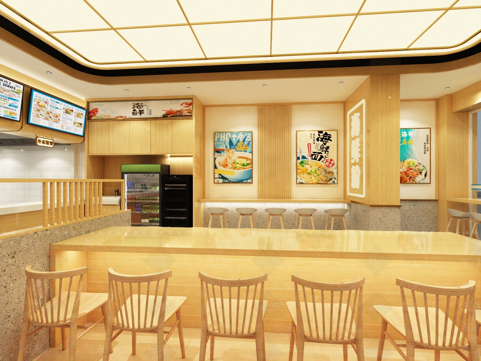 现代快餐店3D模型下载【ID:1155398183】