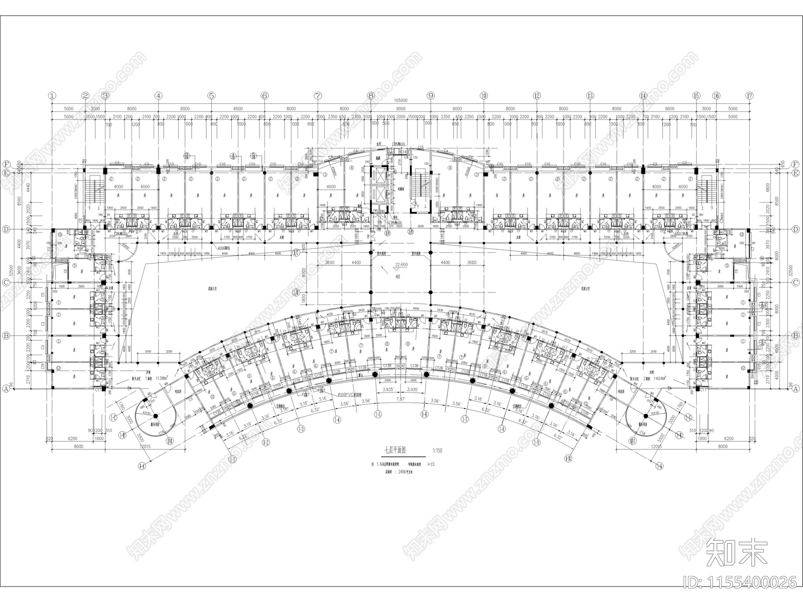 办公商务综合楼建筑设计图cad施工图下载【ID:1155400026】