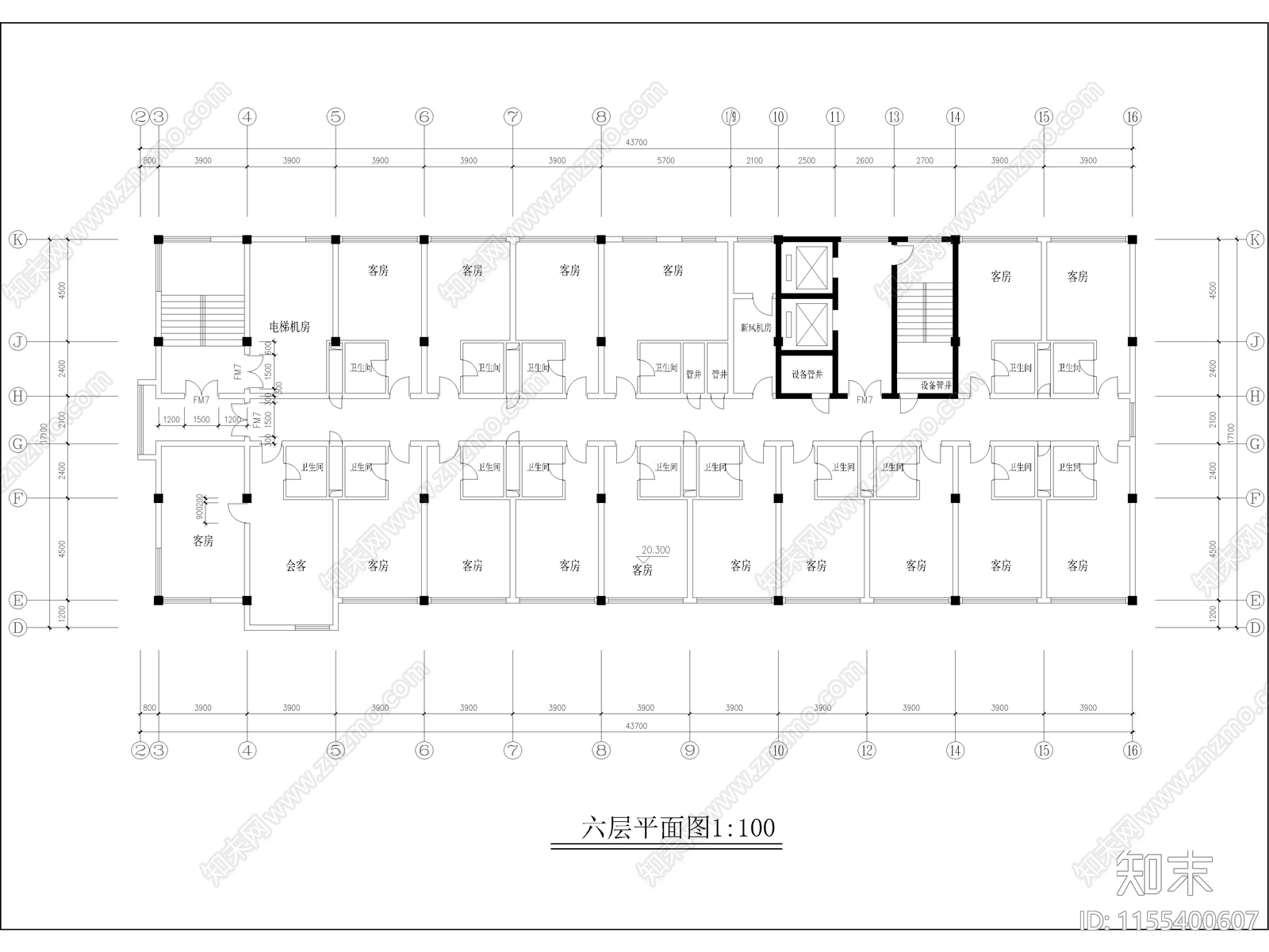 办公商务综合楼建筑设计图cad施工图下载【ID:1155400607】