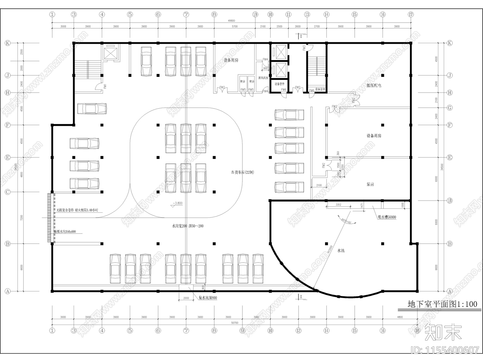 办公商务综合楼建筑设计图cad施工图下载【ID:1155400607】