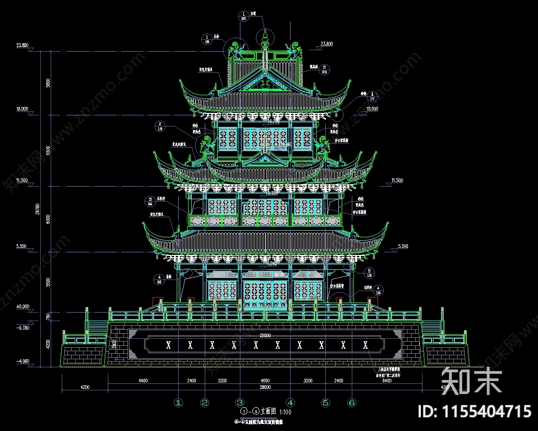 阁楼cad施工图下载【ID:1155404715】