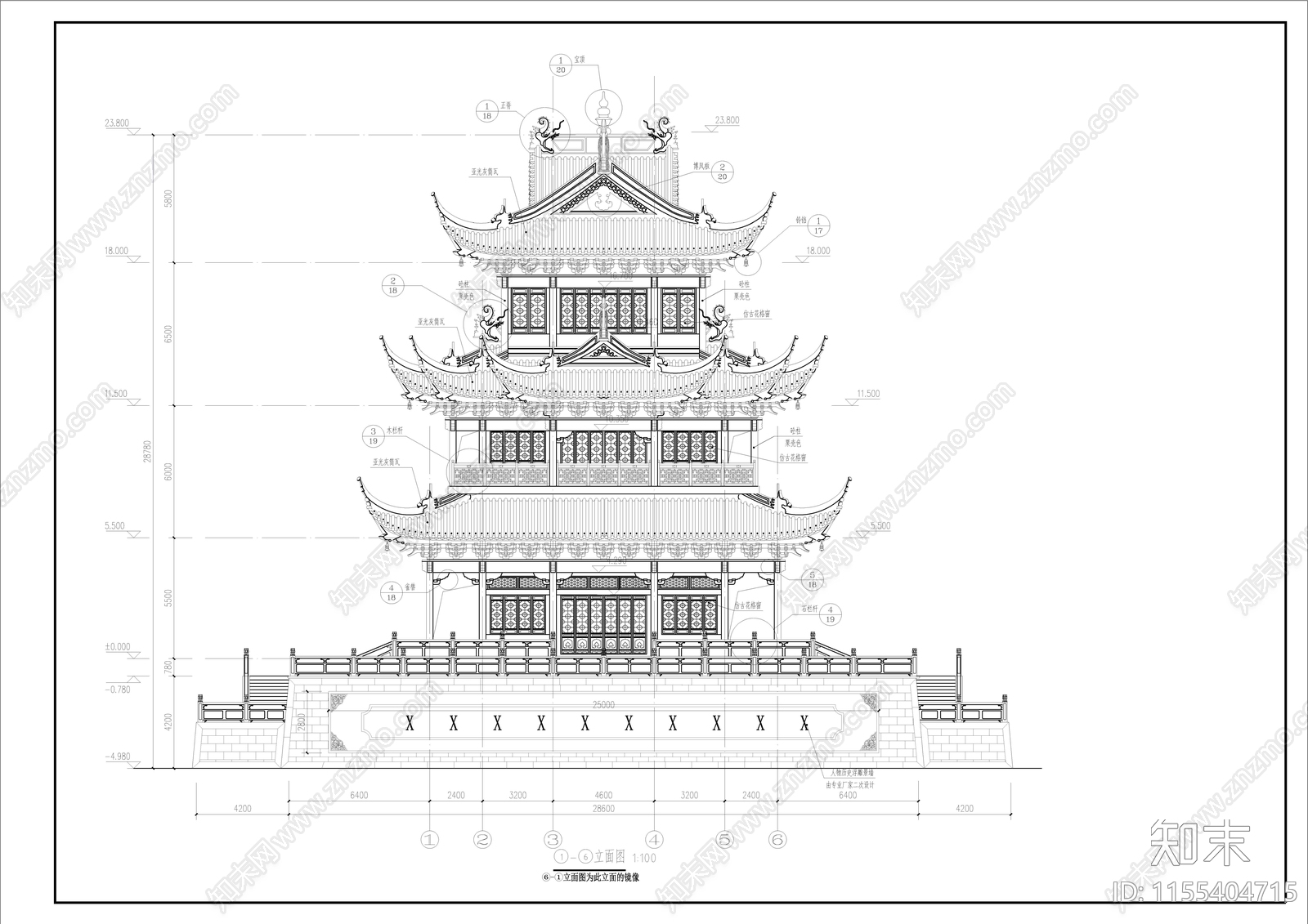 阁楼cad施工图下载【ID:1155404715】