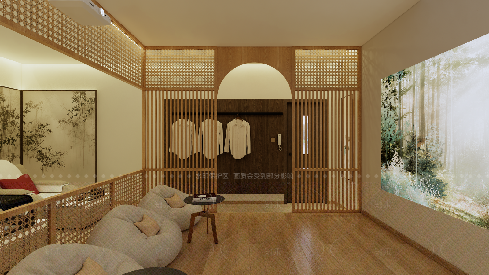 新中式足浴按摩包间SU模型下载【ID:1155427181】