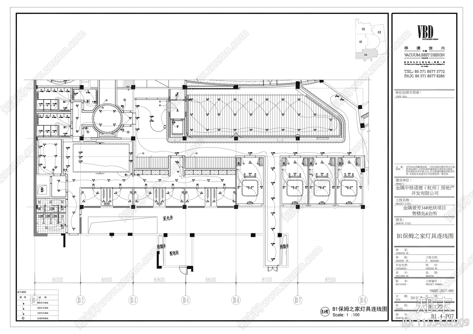 销售中心儿童区保姆之家棋牌室cad施工图下载【ID:1155432909】