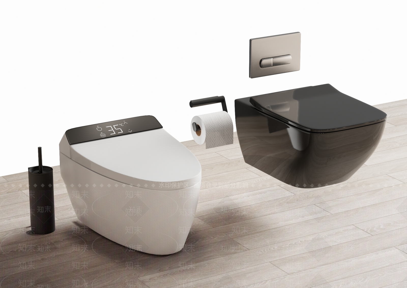 马桶3D模型下载【ID:1155452174】