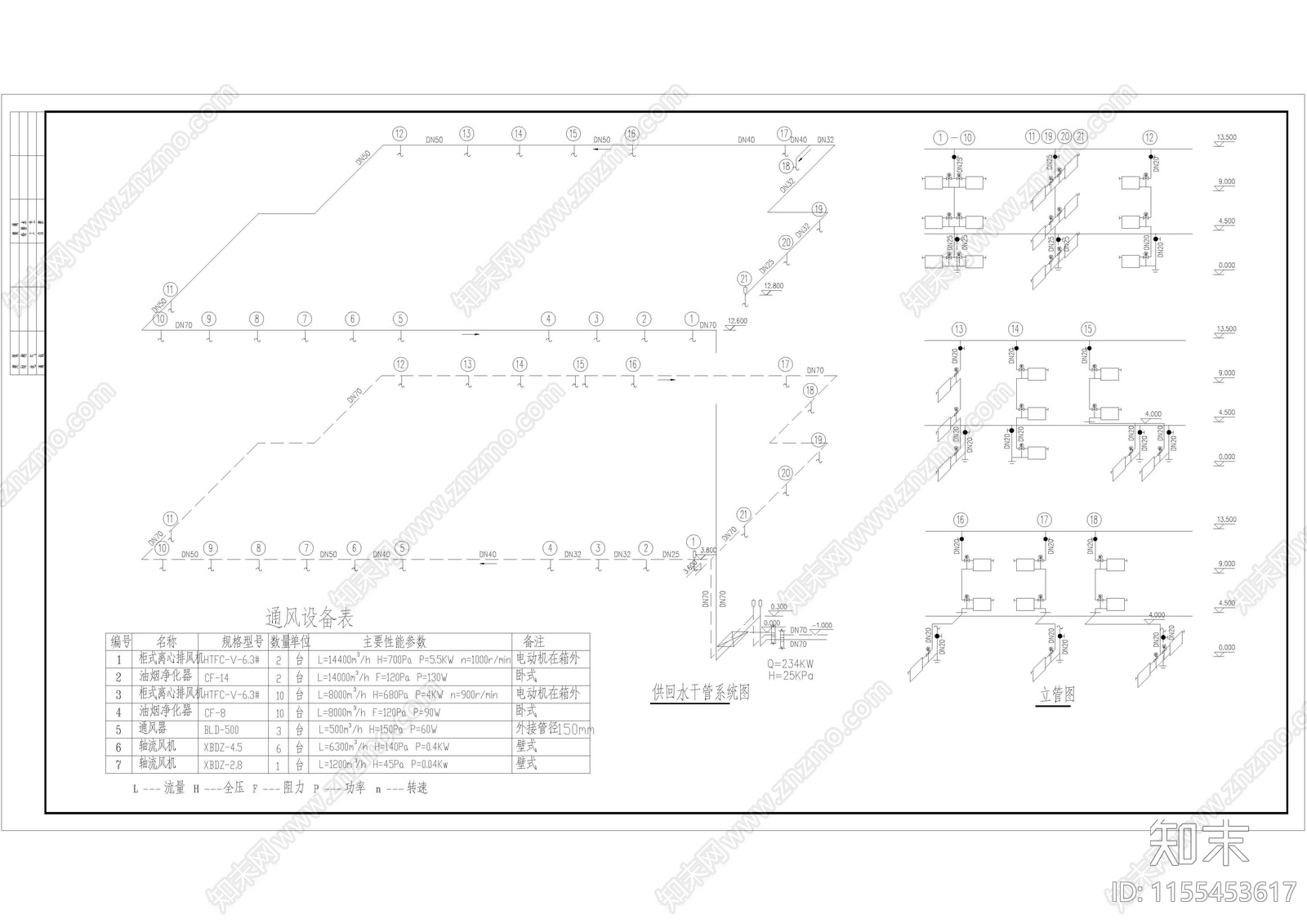 学校食堂建筑结构水暖cad施工图下载【ID:1155453617】