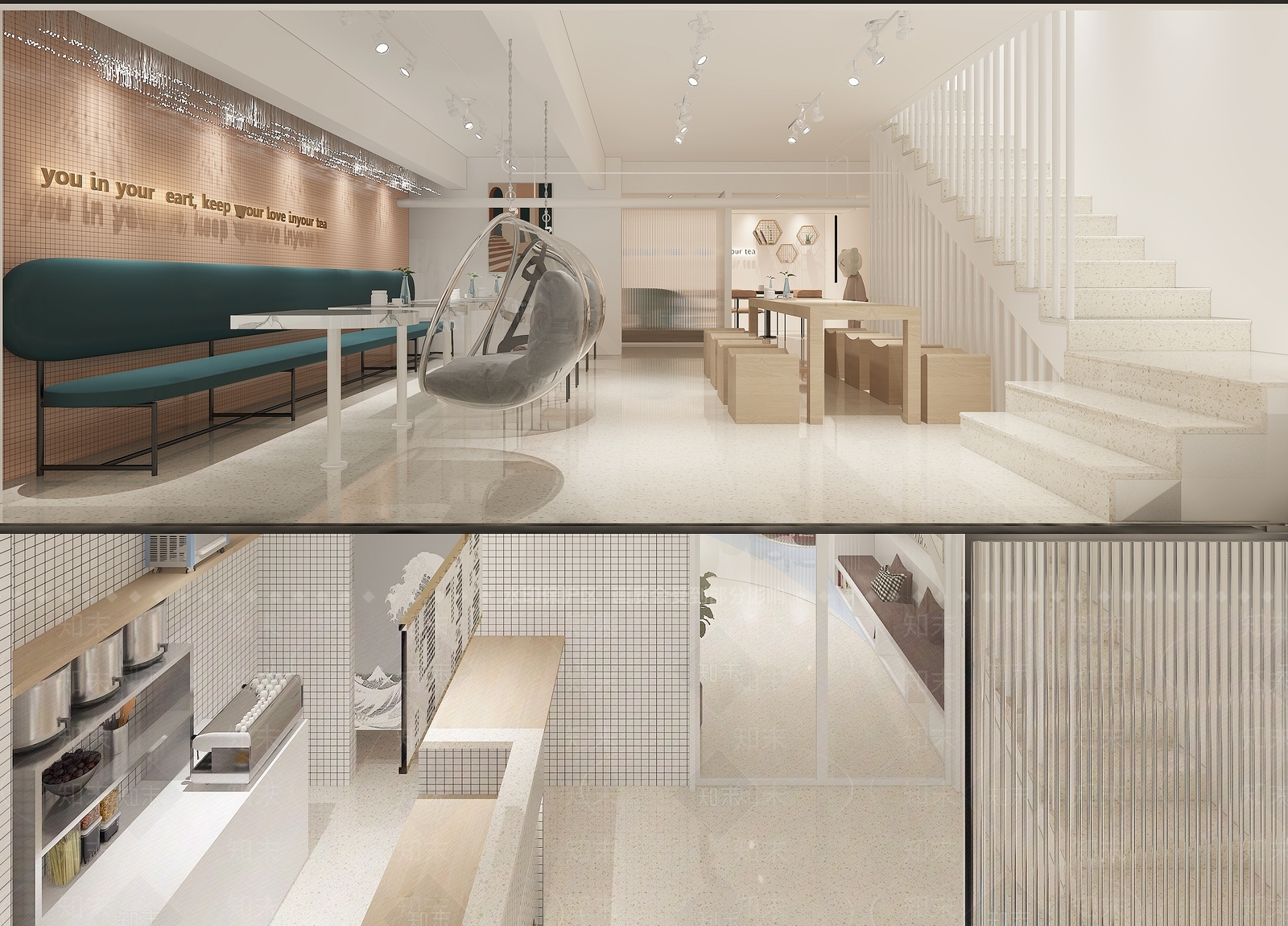 现代甜品面包店3D模型下载【ID:1155462482】