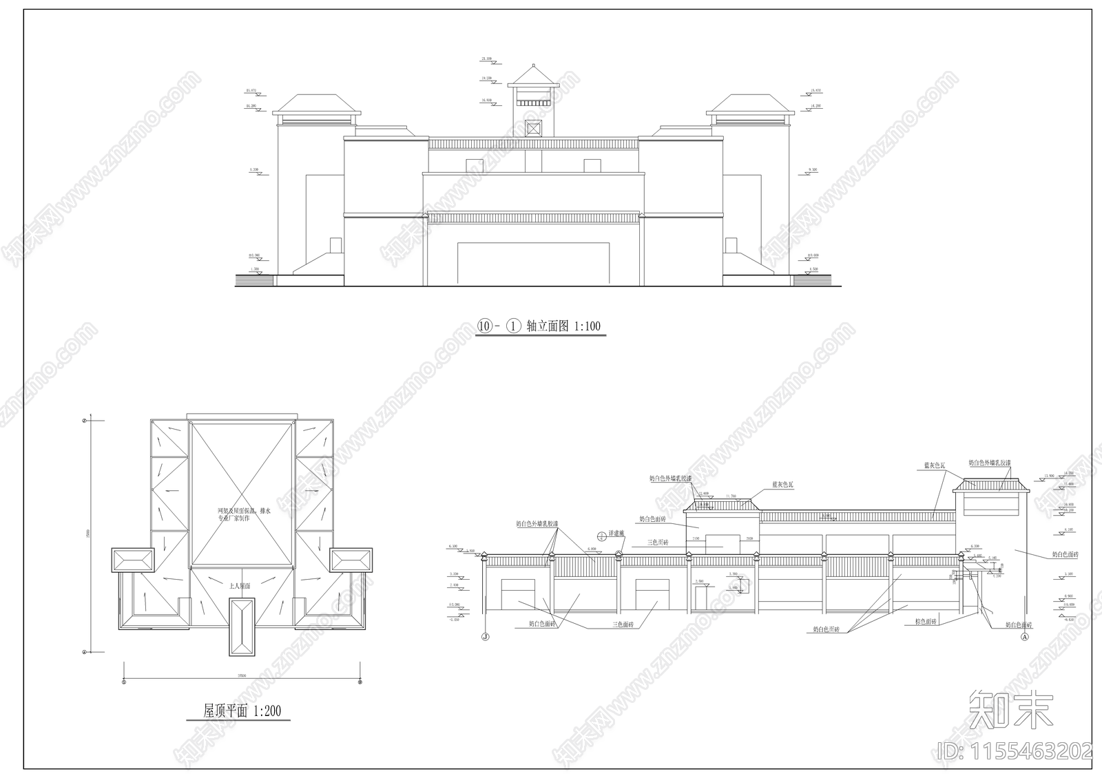 某学校艺术中心全套建筑图cad施工图下载【ID:1155463202】