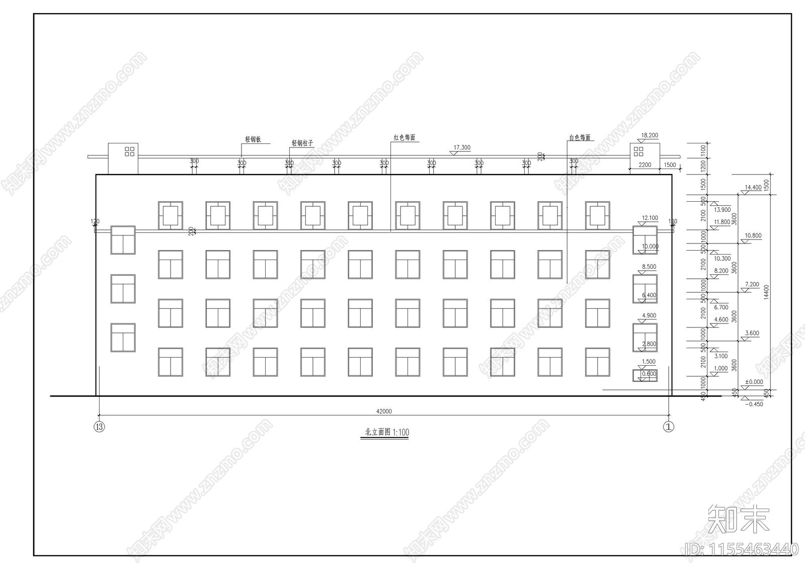 某学校综合楼cad施工图下载【ID:1155463440】