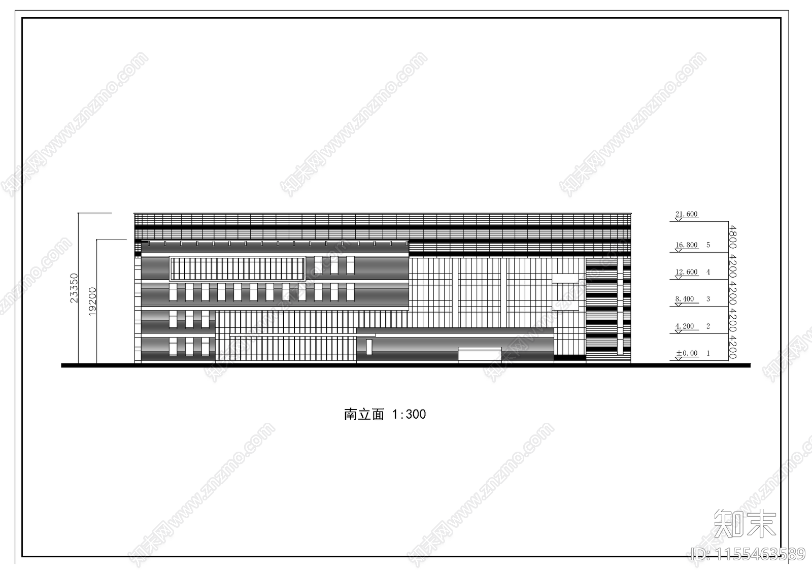 某学院图书馆设计方案cad施工图下载【ID:1155463589】