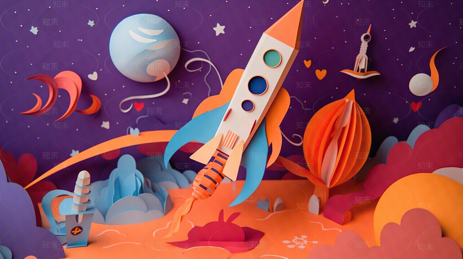 儿童房太空主题壁纸贴图下载【ID:1155466470】