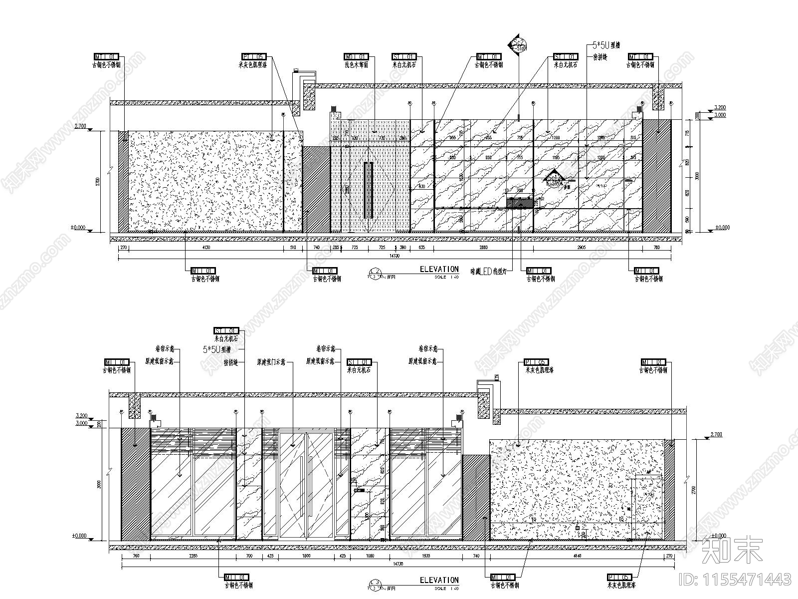 社区会所健身房茶室棋牌室cad施工图下载【ID:1155471443】