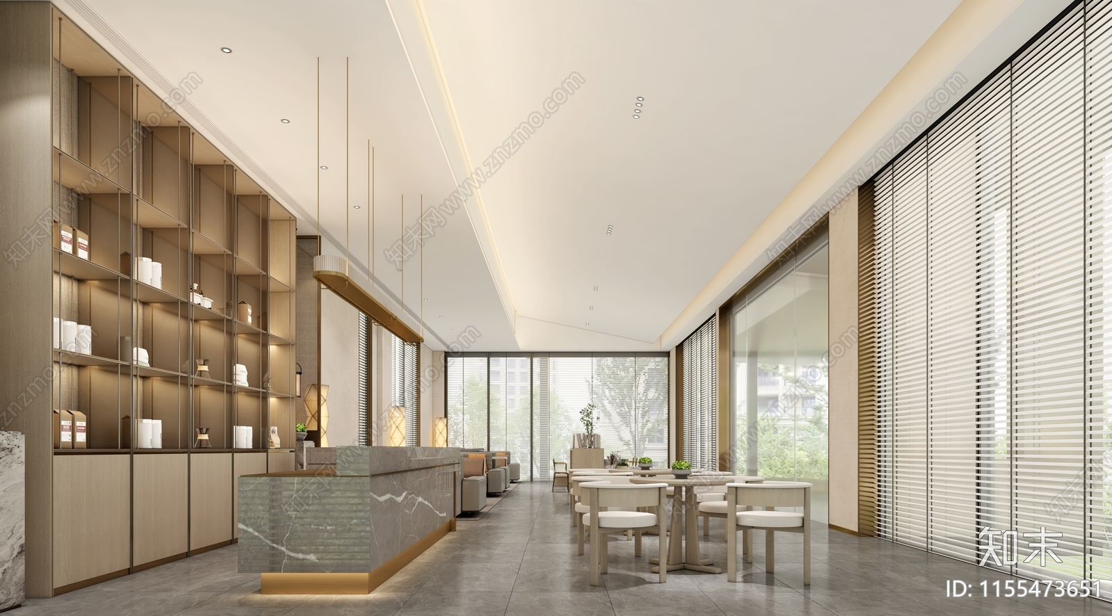 新中式酒店会客厅cad施工图下载【ID:1155473651】