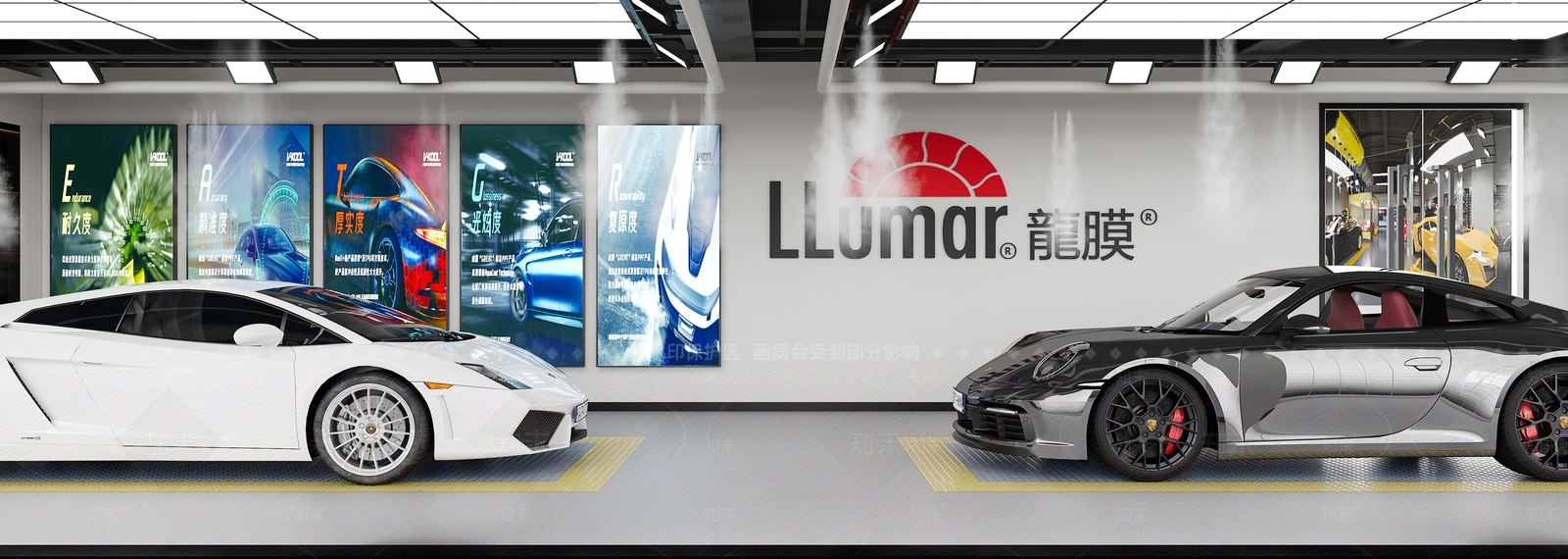 现代汽车美容店3D模型下载【ID:1155477001】