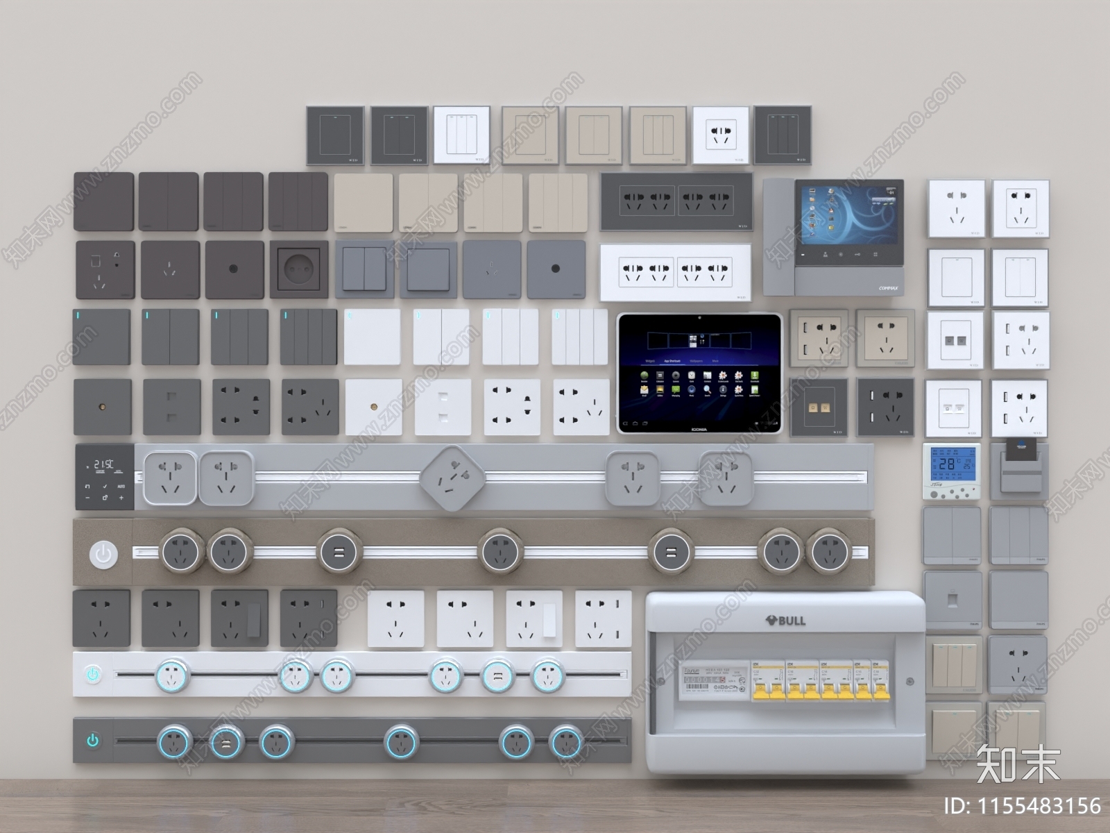 开关3D模型下载【ID:1155483156】