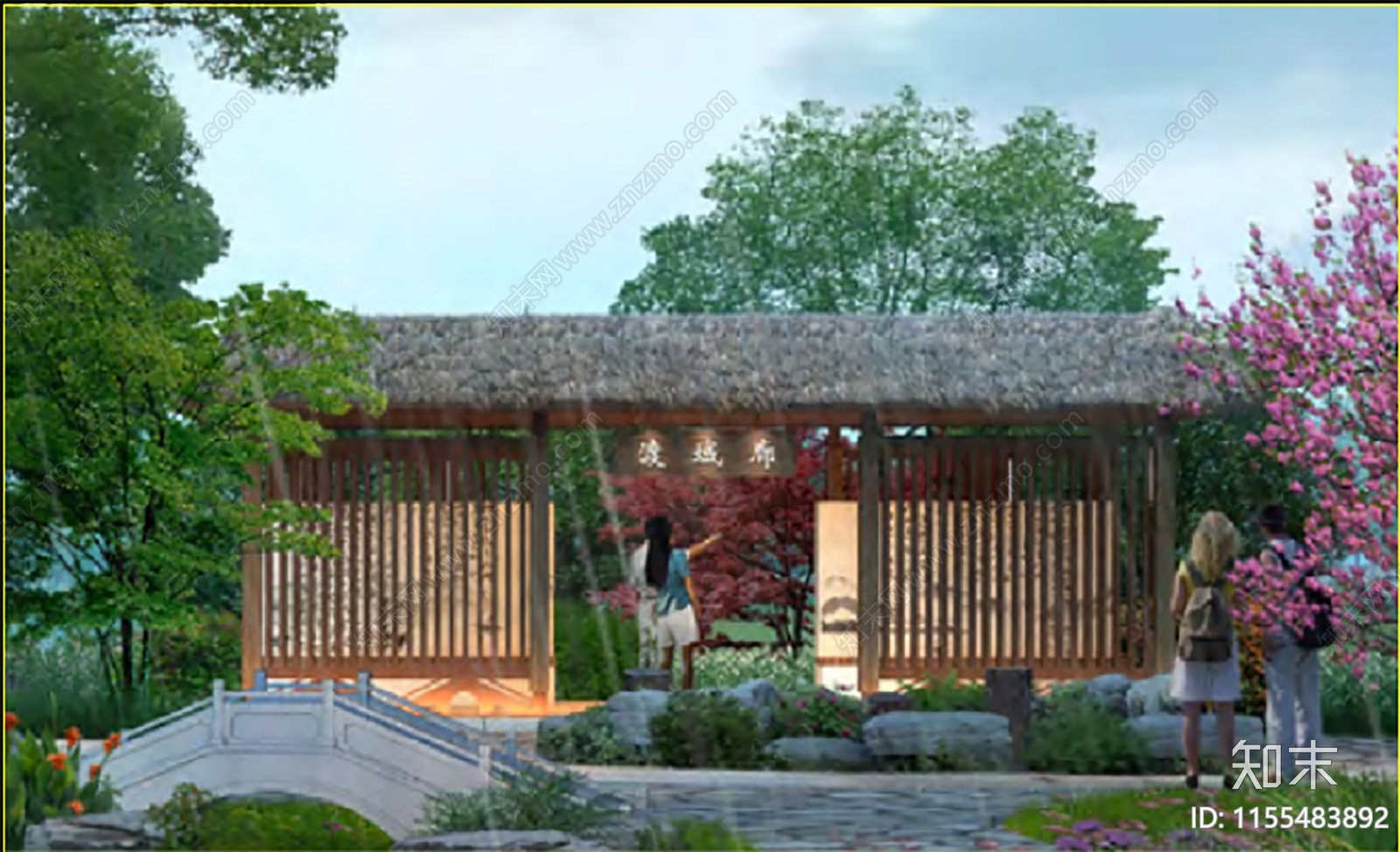 古韵茅草亭详图cad施工图下载【ID:1155483892】