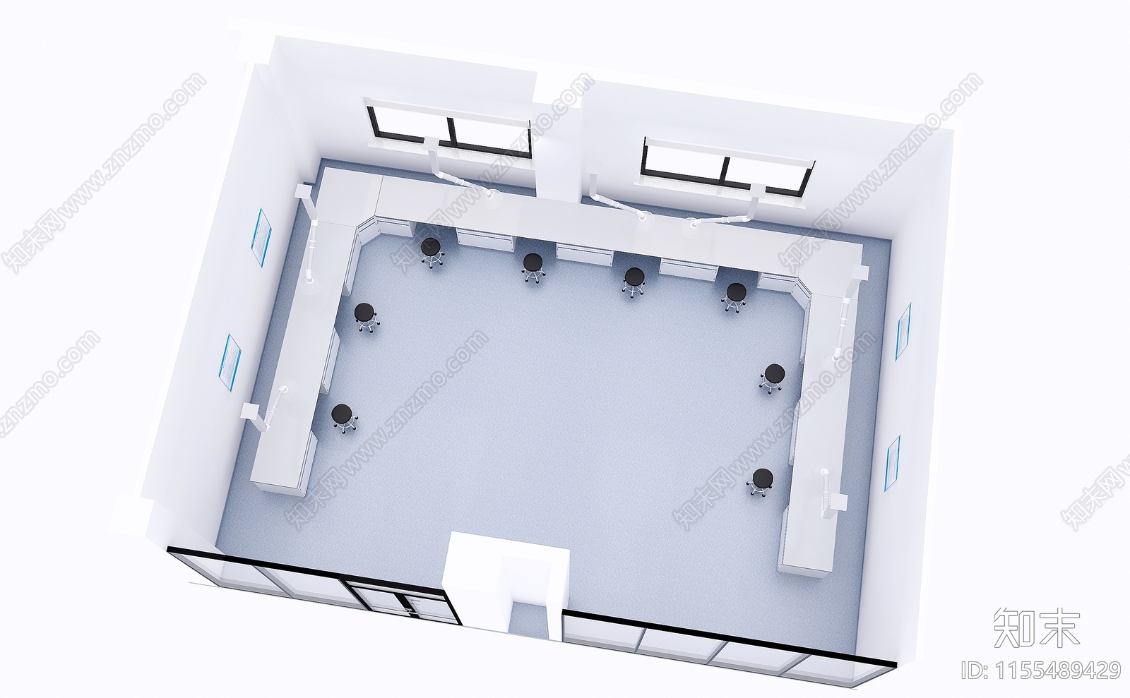 现代实验室3D模型下载【ID:1155489429】