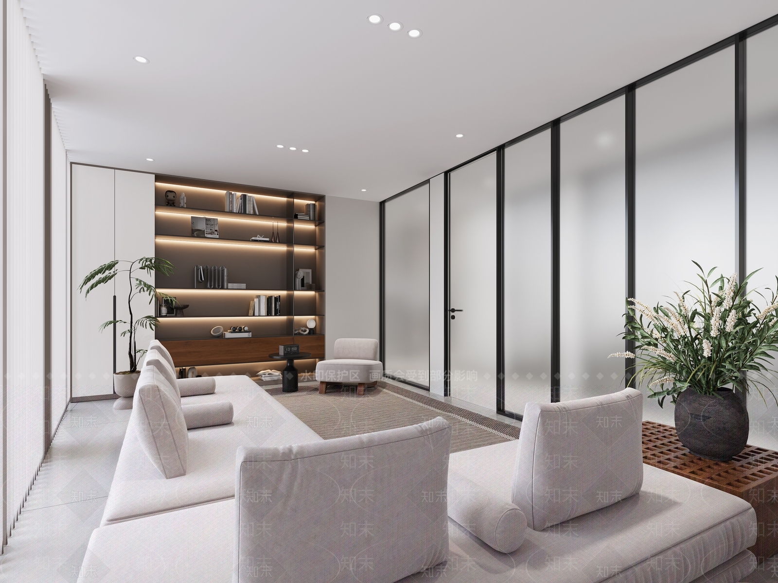 现代接待室3D模型下载【ID:1155708802】