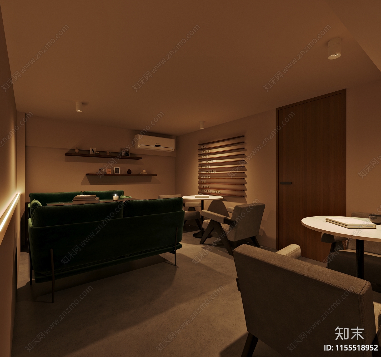 侘寂咖啡厅3D模型下载【ID:1155518952】