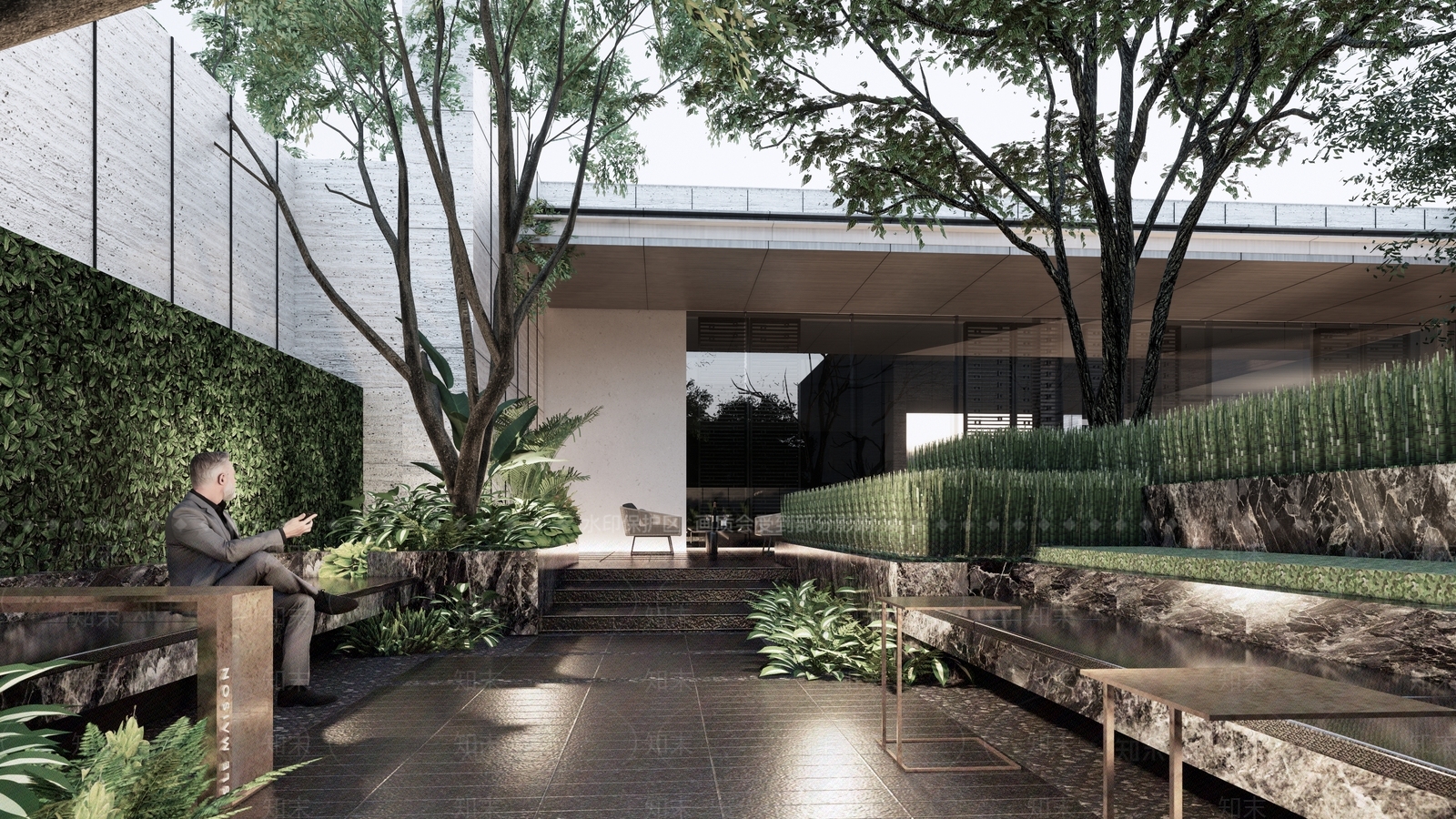 万科朗系现代示范区景观SU模型下载【ID:1155880493】