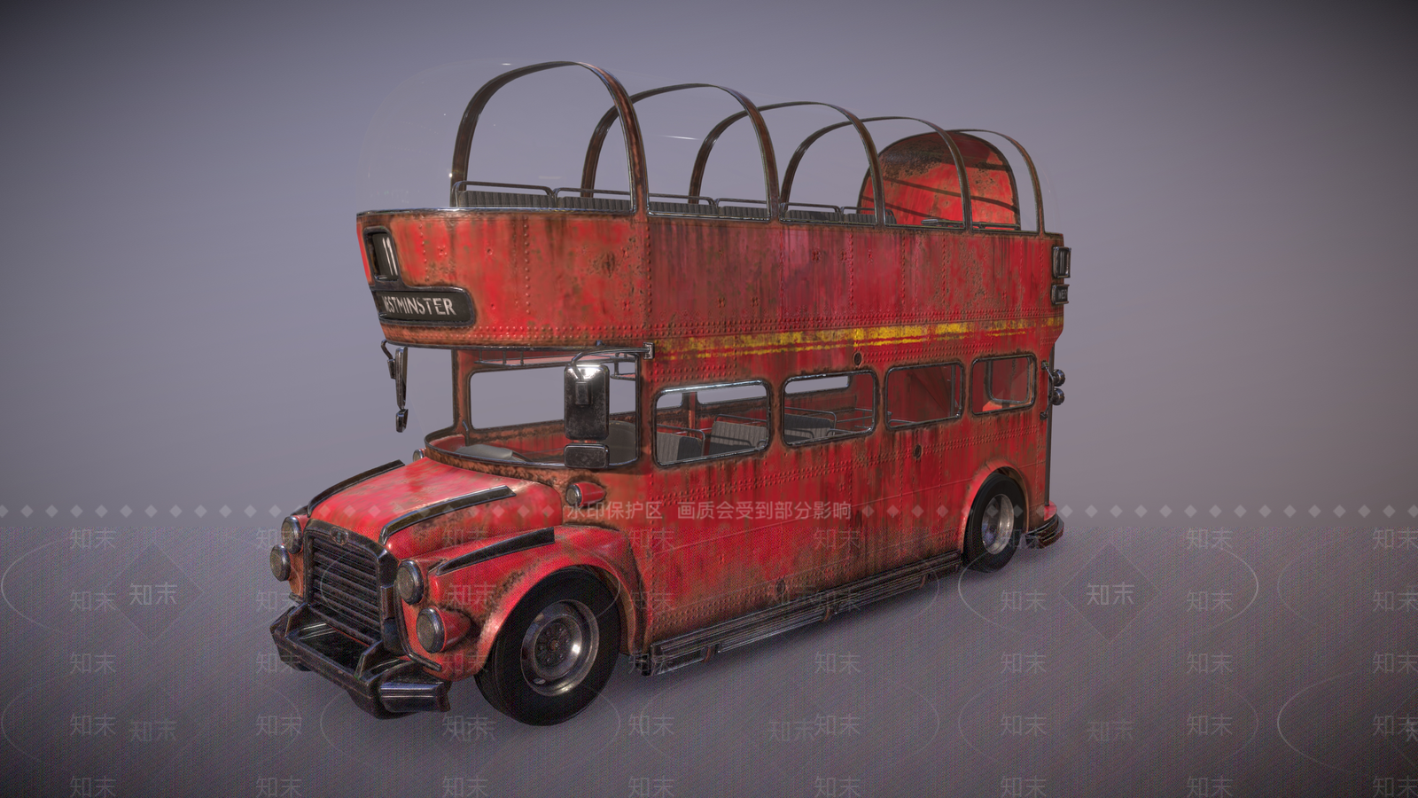 伦敦巴士3D模型下载【ID:1155539675】