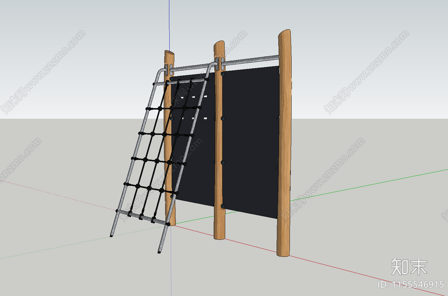 儿童趣味爬网SU模型下载【ID:1155546915】