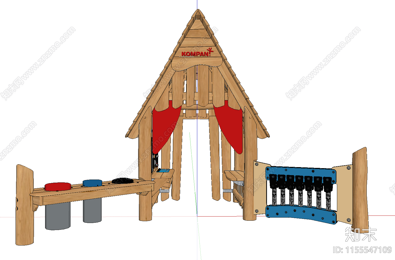 儿童游乐设施SU模型下载【ID:1155547109】
