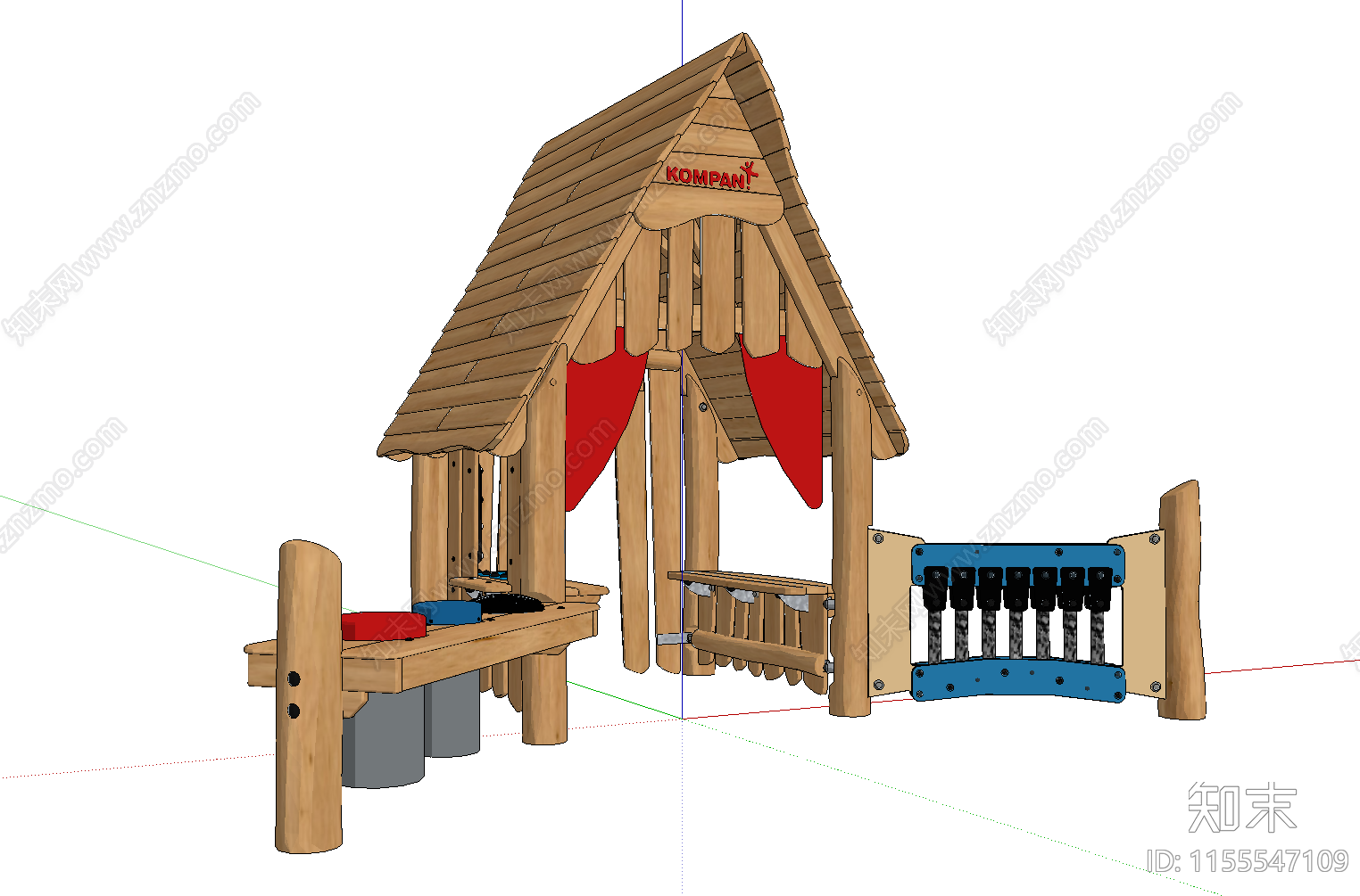 儿童游乐设施SU模型下载【ID:1155547109】