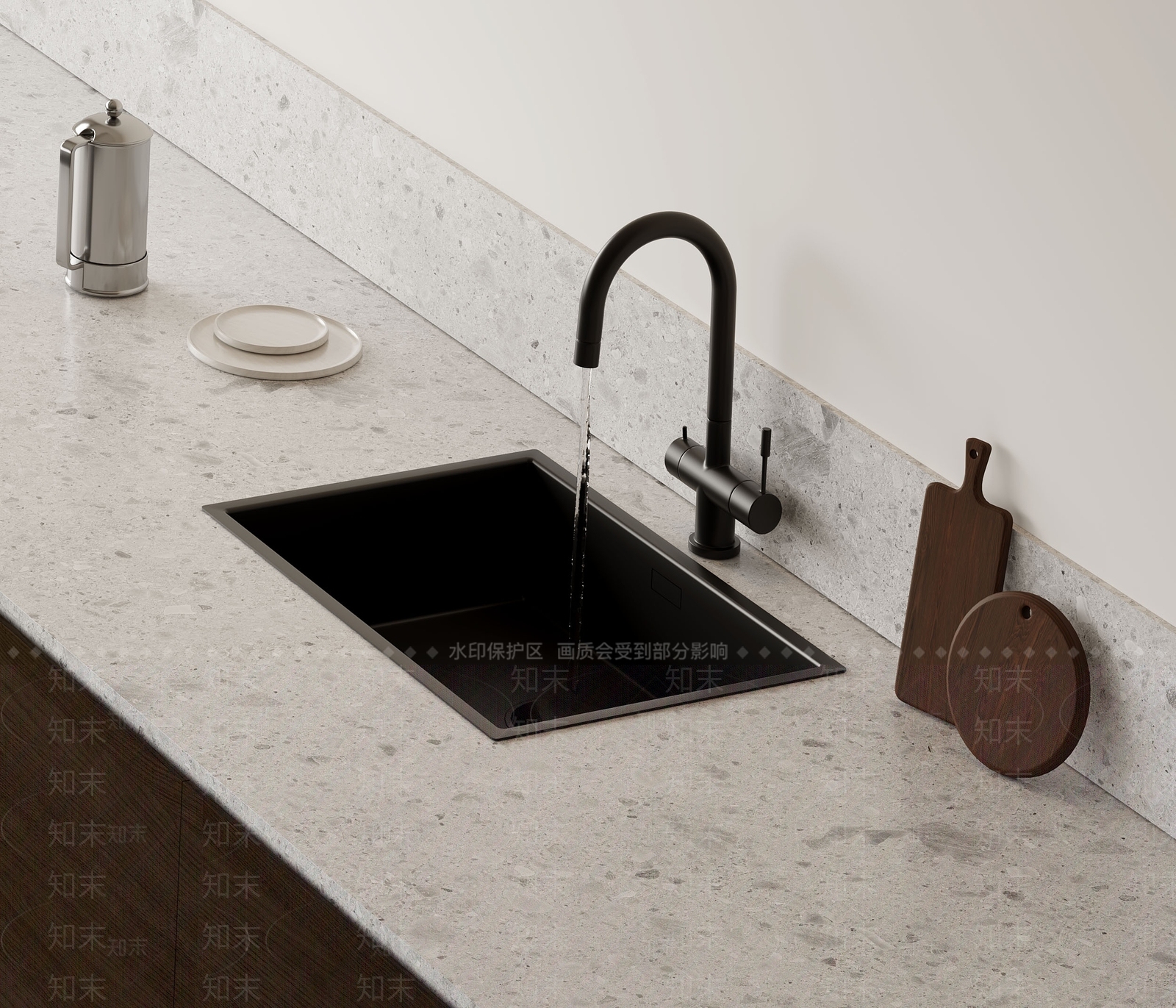 厨房水龙头3D模型下载【ID:1155555018】