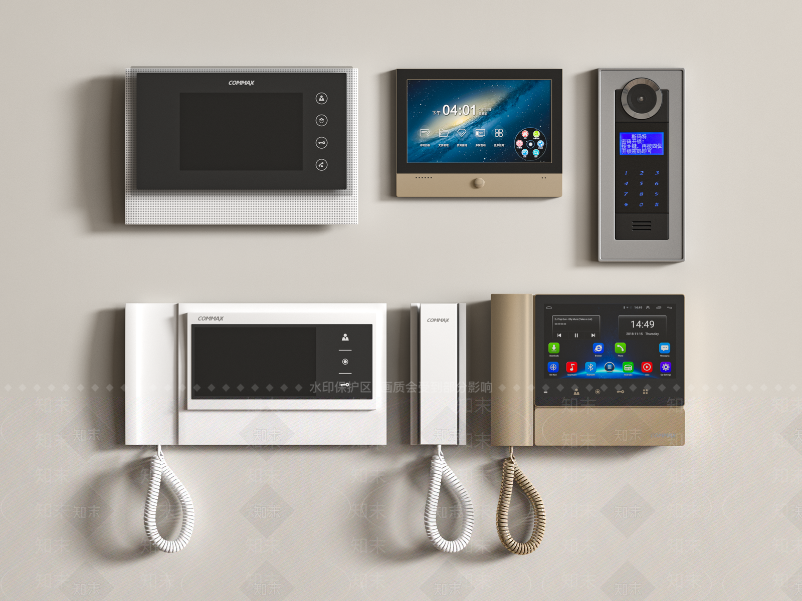 可视对讲电话3D模型下载【ID:1155562337】