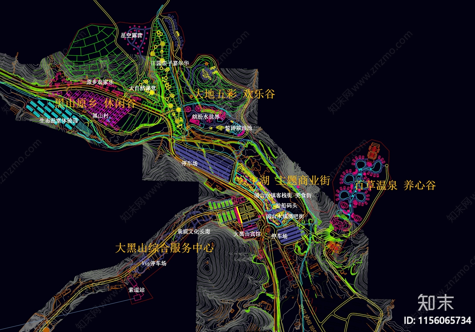 大黑山旅游景区规划设计施工图下载【ID:1156065734】