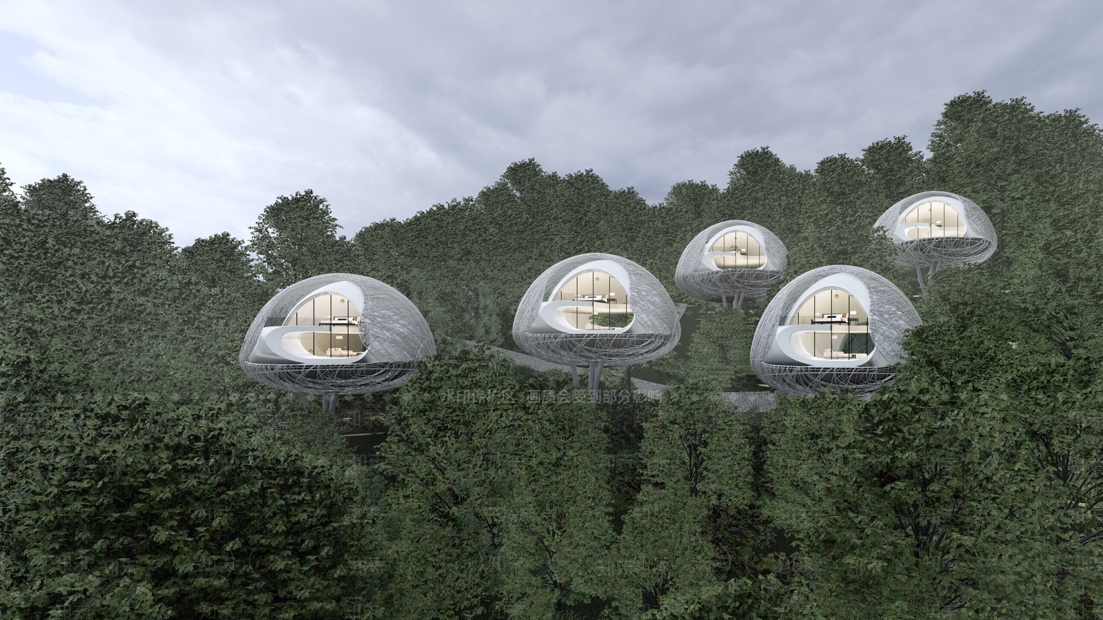 民宿建筑SU模型精品下载_SketchUp模型_知末网