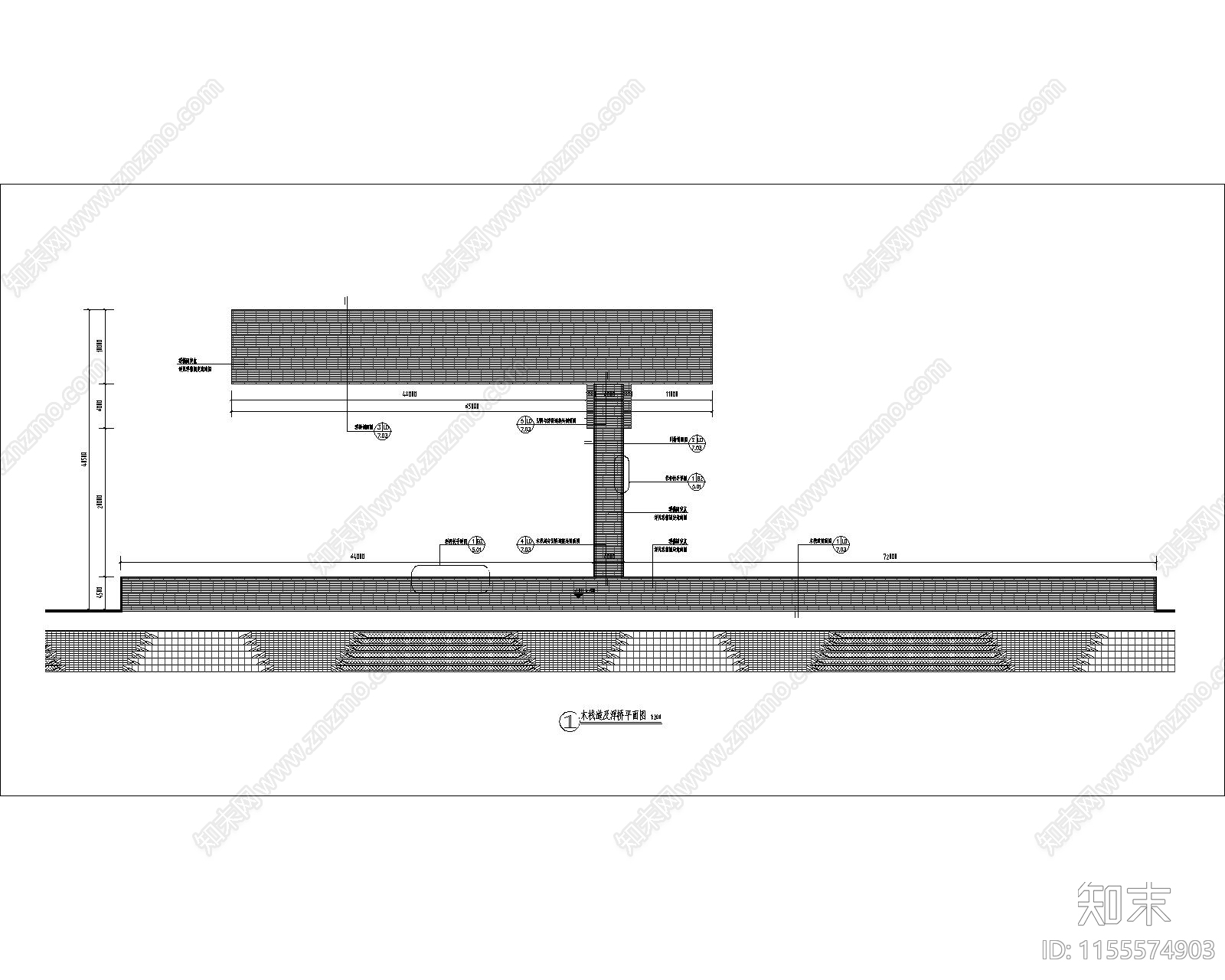 木栈道及浮桥套图施工图下载【ID:1155574903】