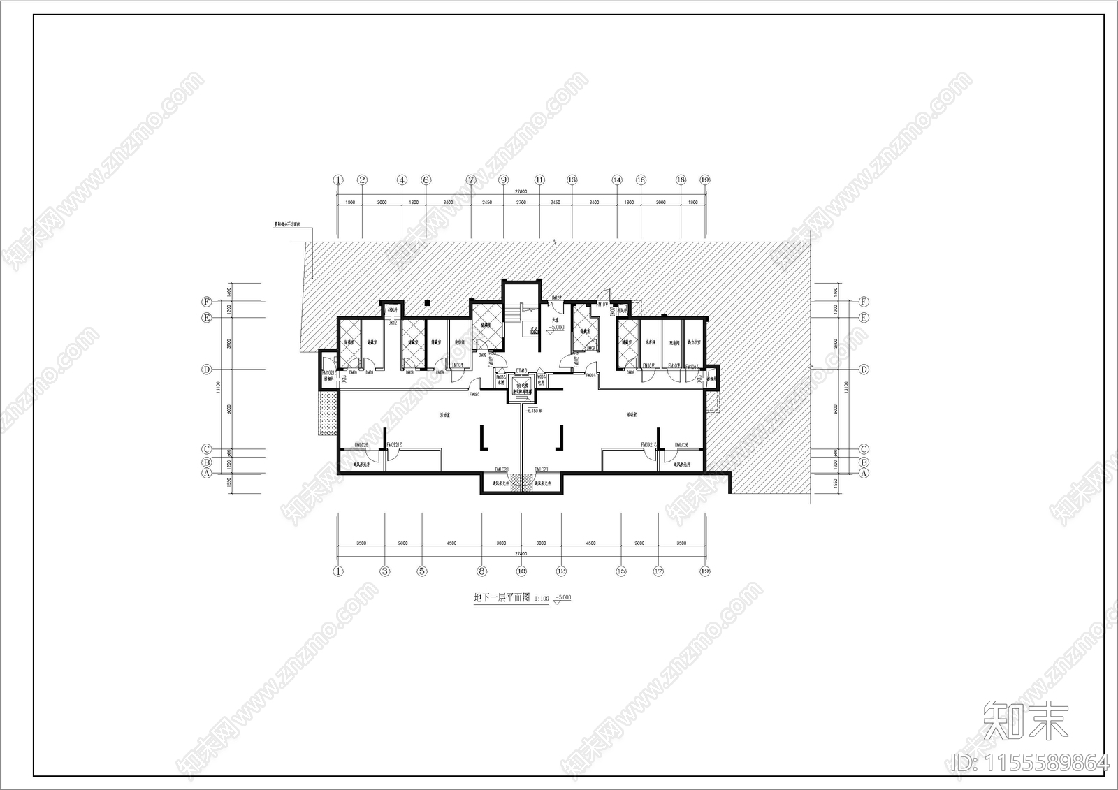 新古典风格洋房住宅cad施工图下载【ID:1155589864】