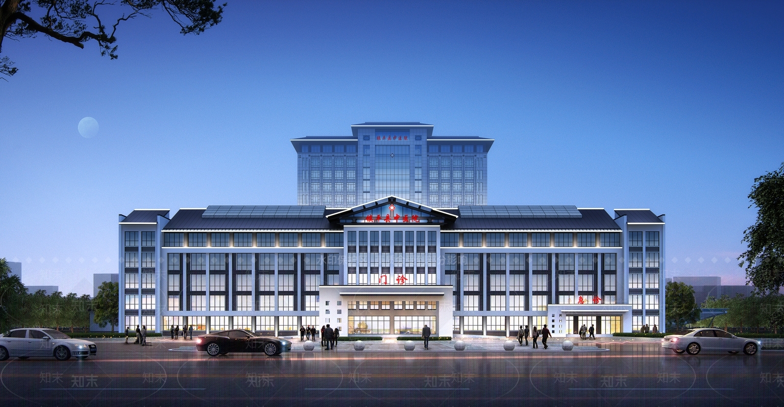 新中式医院3D模型下载【ID:1155592951】