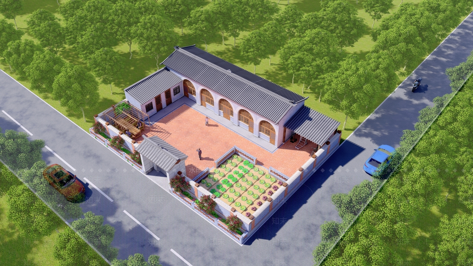 中式农村窑洞SU模型下载【ID:1155596184】