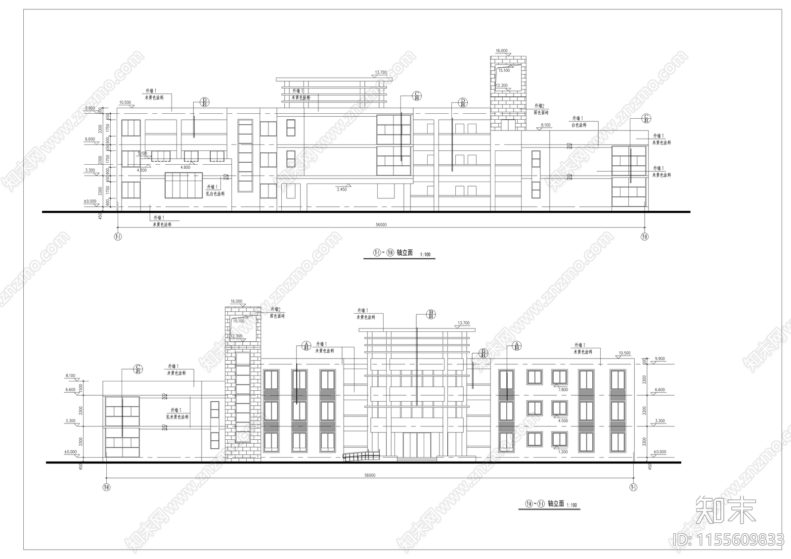 某幼儿园全套建筑图cad施工图下载【ID:1155609833】