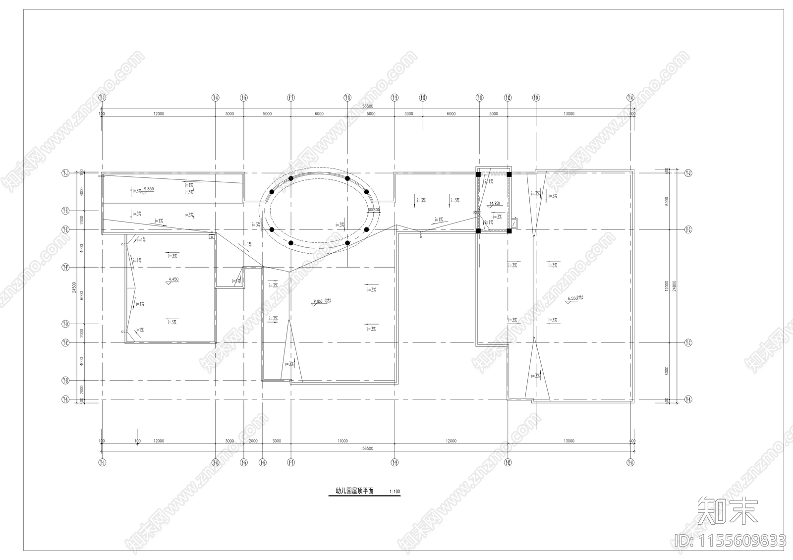 某幼儿园全套建筑图cad施工图下载【ID:1155609833】