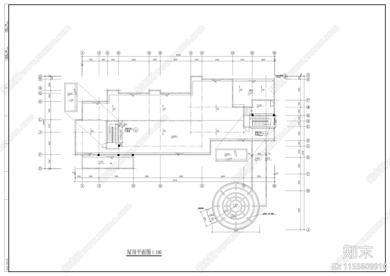 幼儿园建筑cad施工图下载【ID:1155609910】