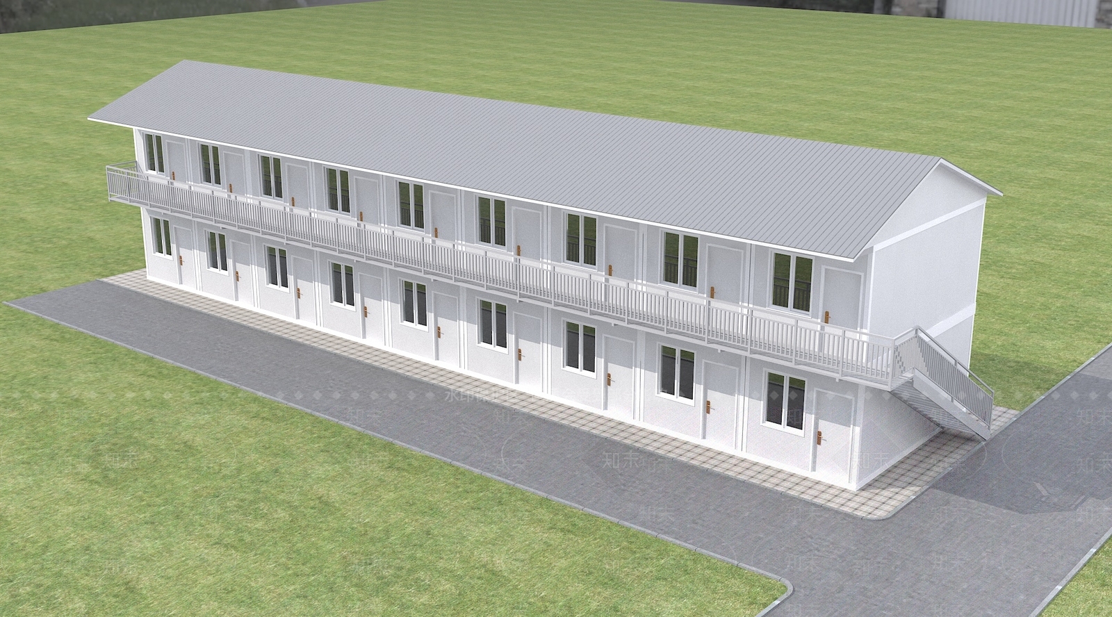 现代厂房3D模型下载【ID:1155610645】