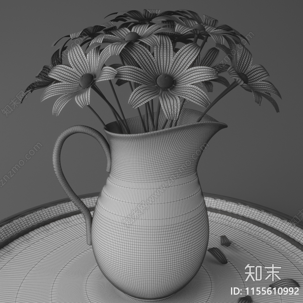 花艺3D模型下载【ID:1155610992】