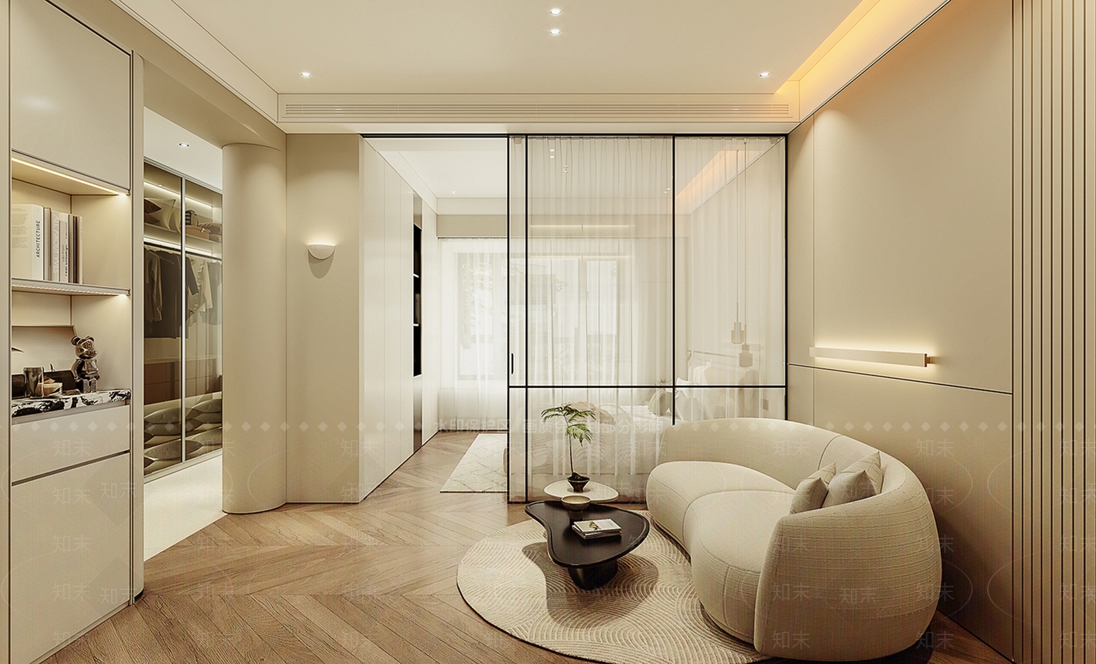 现代风格公寓3D模型下载【ID:1155611234】