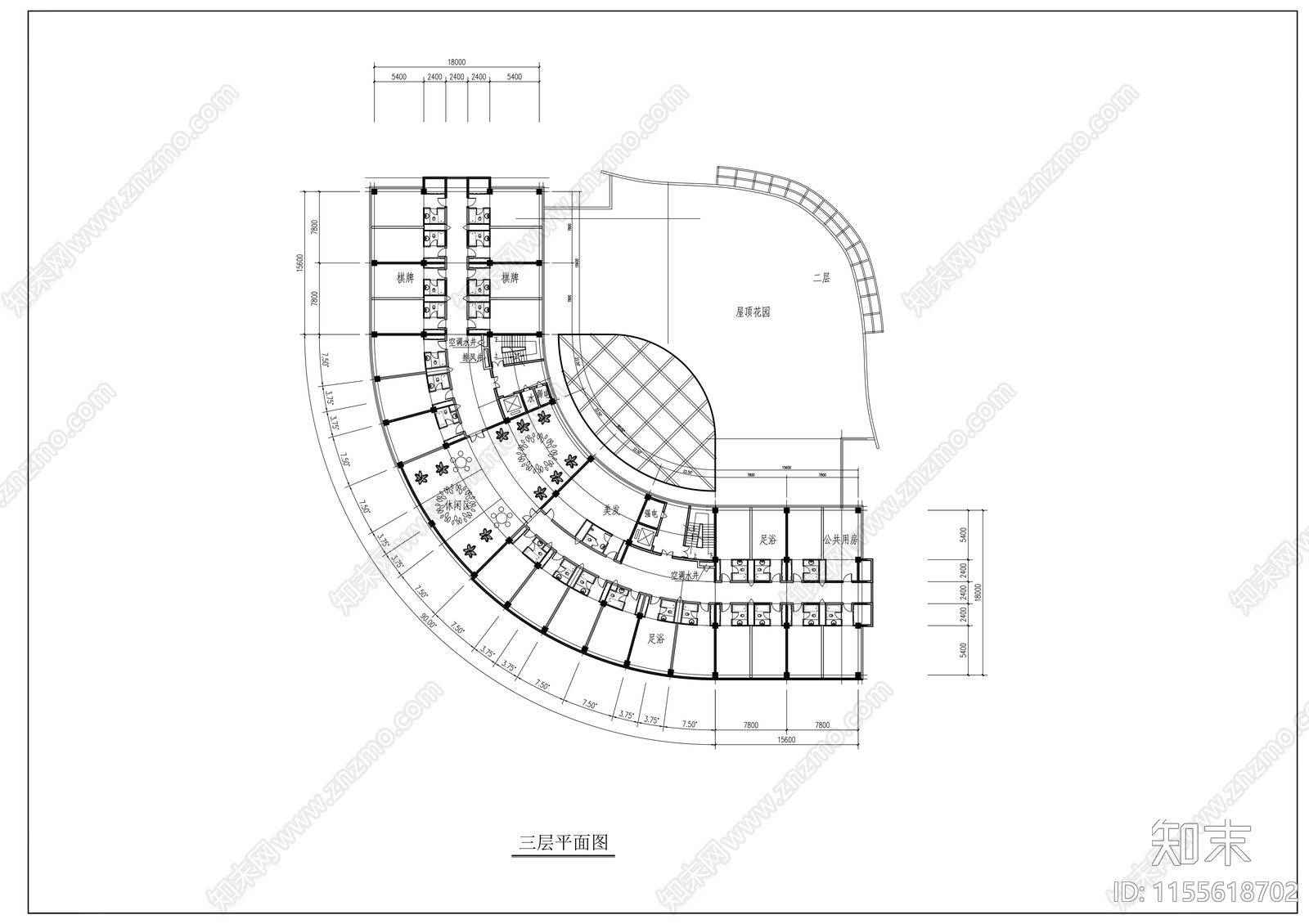 大学星级会馆建筑方案图cad施工图下载【ID:1155618702】