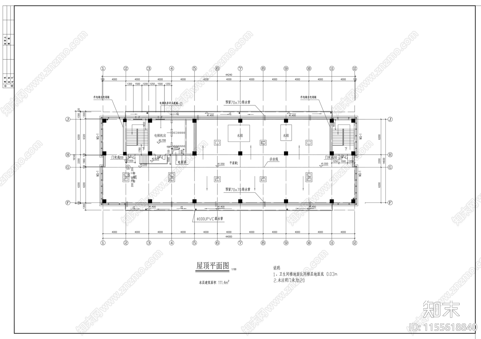 党校学员公cad施工图下载【ID:1155618840】